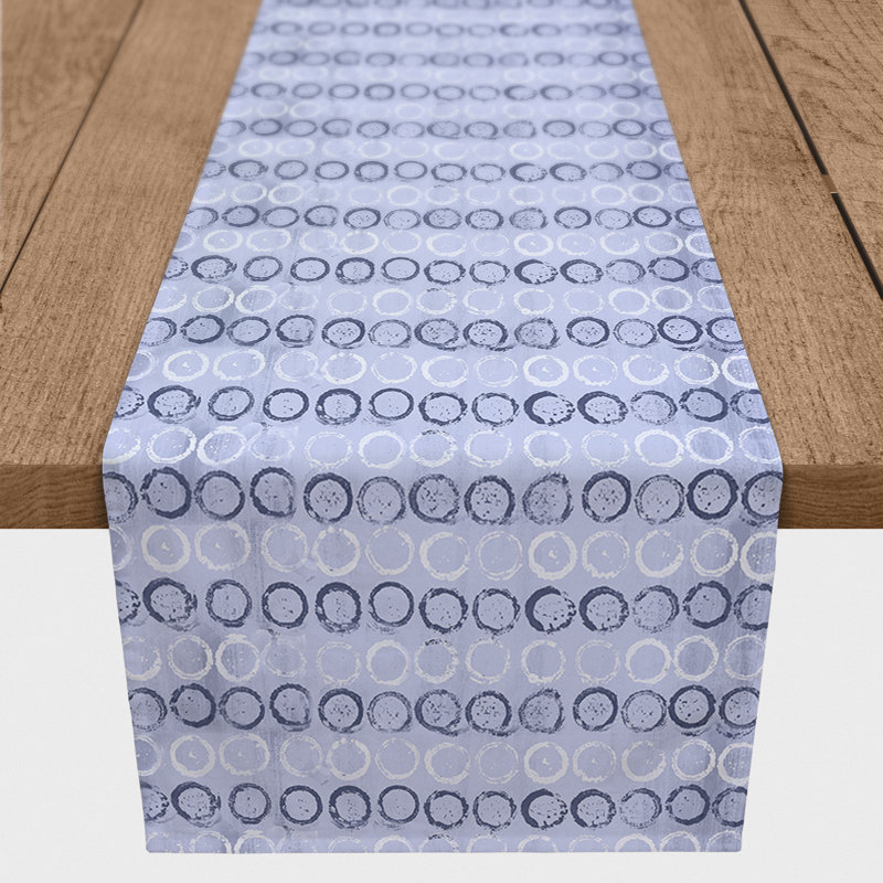 Chemin de table Corddaryl, P 16 po x L 90 po, Bleu marine