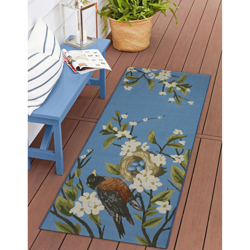 Tapis de cuisine intérieur / extérieur Andreane Robin's Nest, Rectangle 1 pi 7 po x 2 pi 5 po