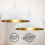 2X Design Pendant Lamp Hngelampe Wei Living Room Dining Room Incl. bulbs