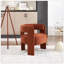 Chaise d'appoint Mid-Century moderne avec revêtement en velours et pieds en bois pour une assise confortable dans le salon ou le bureau-130791107