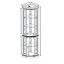Vitrine d'angle en verre Therris-126184187-131366133