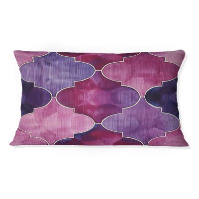 Coussin Magenta Quatrefoil Glam V - Transitional