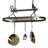 Handcrafted Scrolled Oval Rack with 12 Hooks