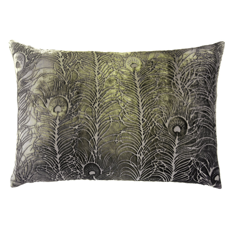 Lumbar Velvet Pillow Cover & Insert, Oregano
