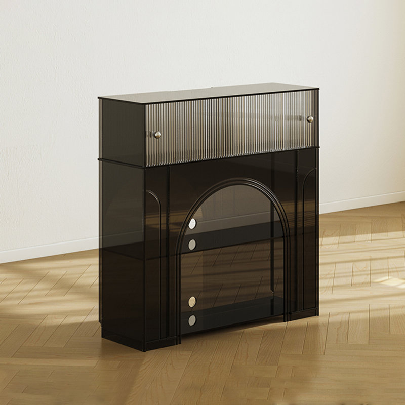 Vitrine décorative en acrylique, Noir, noir, noir, noir