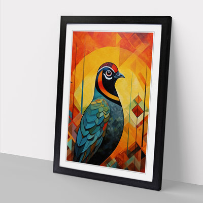 Partridge - Single Picture Frame Print on Wood