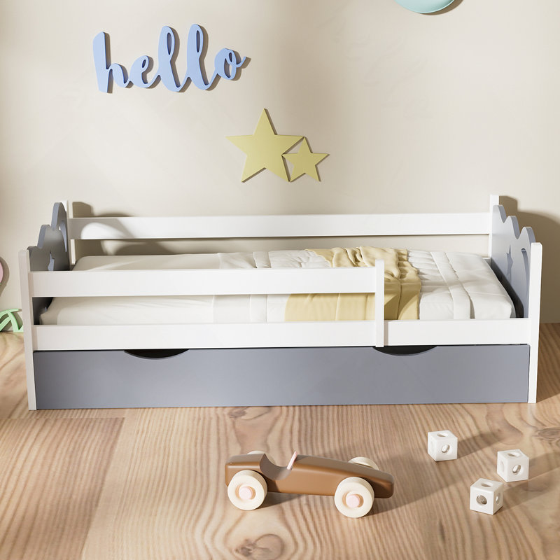 Bed Frame With 8 Slats Support
