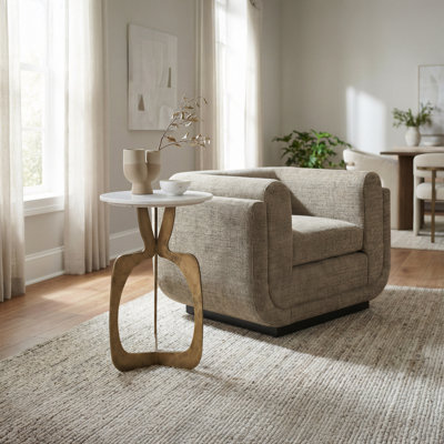 Chaise d'appoint Tweed vert