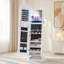 Armoire pour bijoux pivotante à 360 ° avec miroir lumineux RVB-133664090