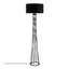 Lampe sur pied moderne noir, structure en métal, 19,7 po x 68,9 po | Design élégant avec diamètre de bouchon de 19,7 po et base de 9,8 po | Douille E27, 40 W maximum, interrupteur marche / arrêt, parfait pour l'éclairage du salon ou de la chambre à coucher-1985881627