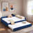 Upholstered Daybed With Trundle And Usb-1258283944