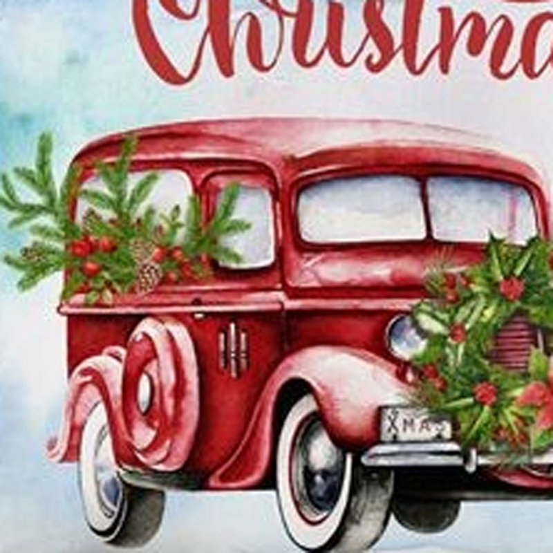 Ensemble de 4 housses de coussin Merry Christmas