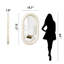 Sibora 50X80CM Wall Mirror Oval Resin Framed Accent Mirror-1635548446