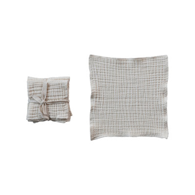 Linges à vaisselle carrés en coton