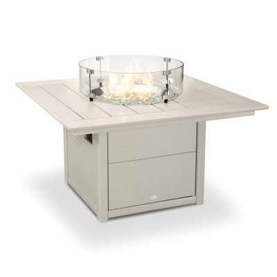 POLYWOOD® Square 42" Fire Pit Table