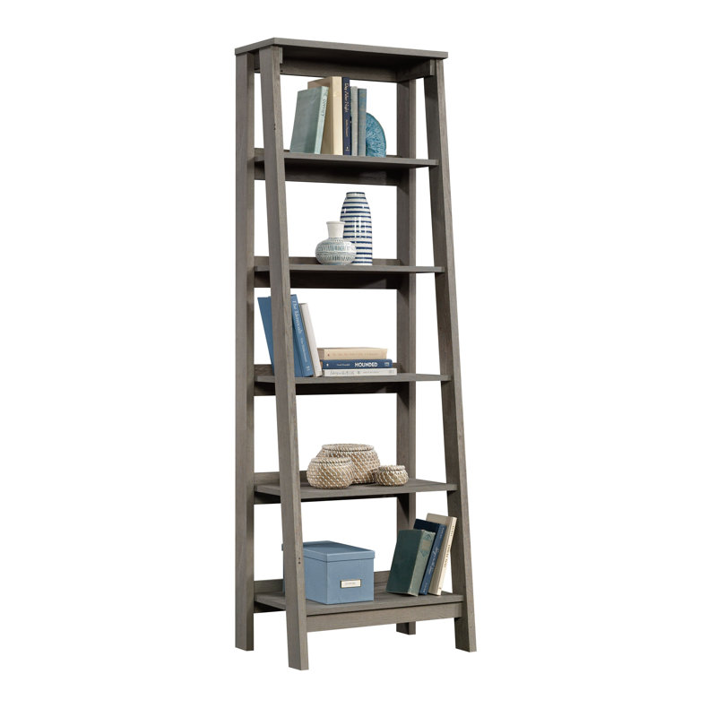 Shirleyann Ladder Storage Bookcase, Mystic Oak