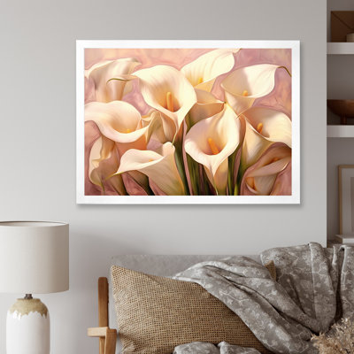 " Cream Pink Lily Serenade "