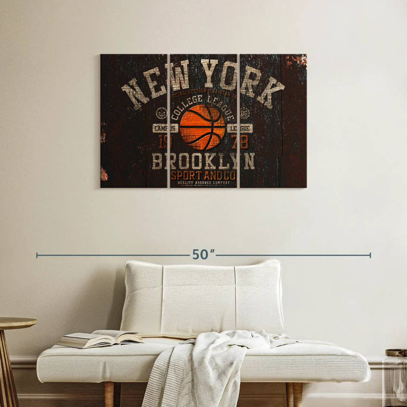 Sireci College Basketball, 24" H x 38" W