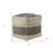 Latichia Modern Casual Distressed Upholstered Ottoman Pouf
