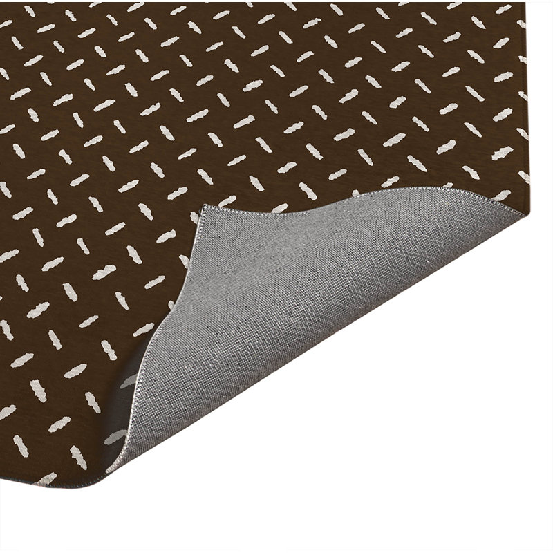 Tapis de cuisine Kat, Rectangulaire 2 pi x 3 pi, Brun moka