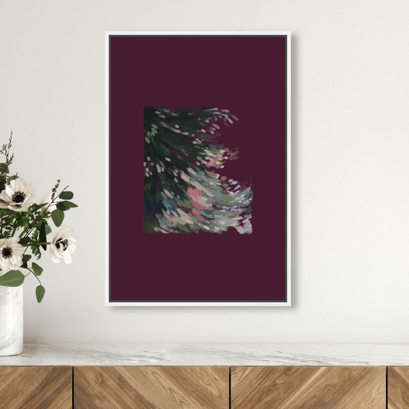 Falling Delicately Print by Oliver Gal, 17"H x 25"W, White Floater Frame