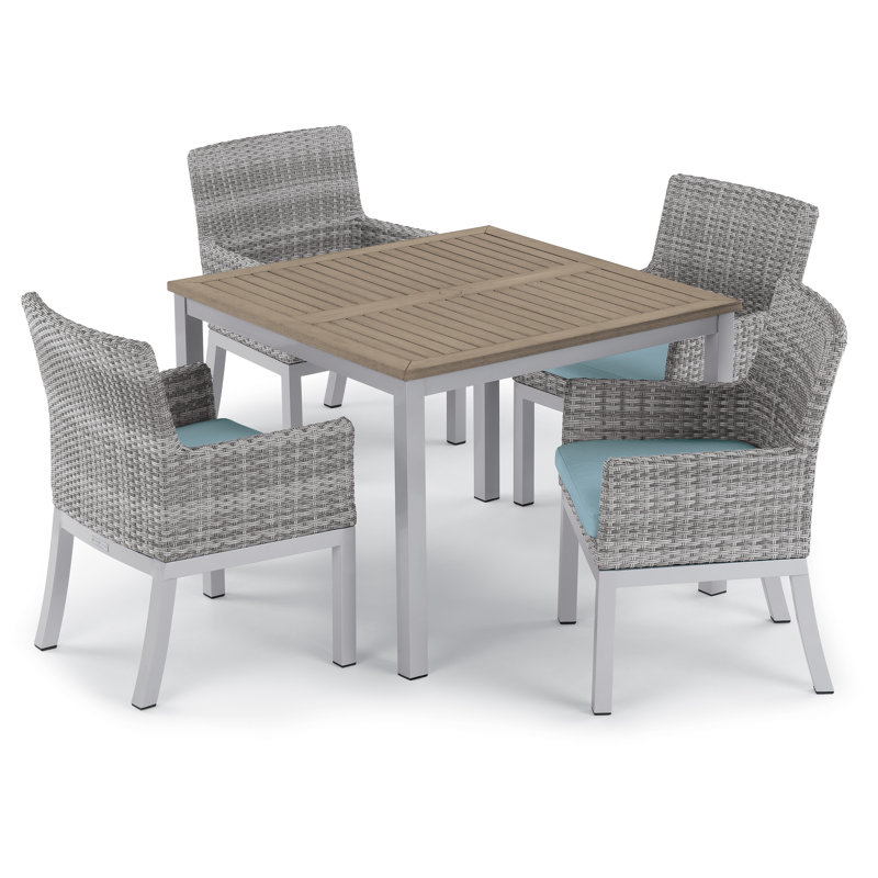 Argento Outdoor Dining Chair, Ice Blue