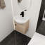 Petit meuble-lavabo de 18 po avec lavabo en céramique, montage mural (KD-PACKING)