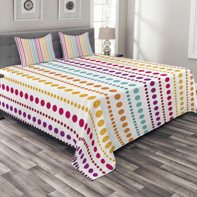 Modern & Contemporary Polyester Dots Coverlet