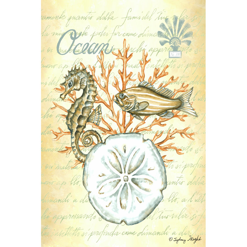 Under The Sea III by Sydney Wright - Wrapped Canvas Print, 46cm H x 30cm W x 3.8cm D