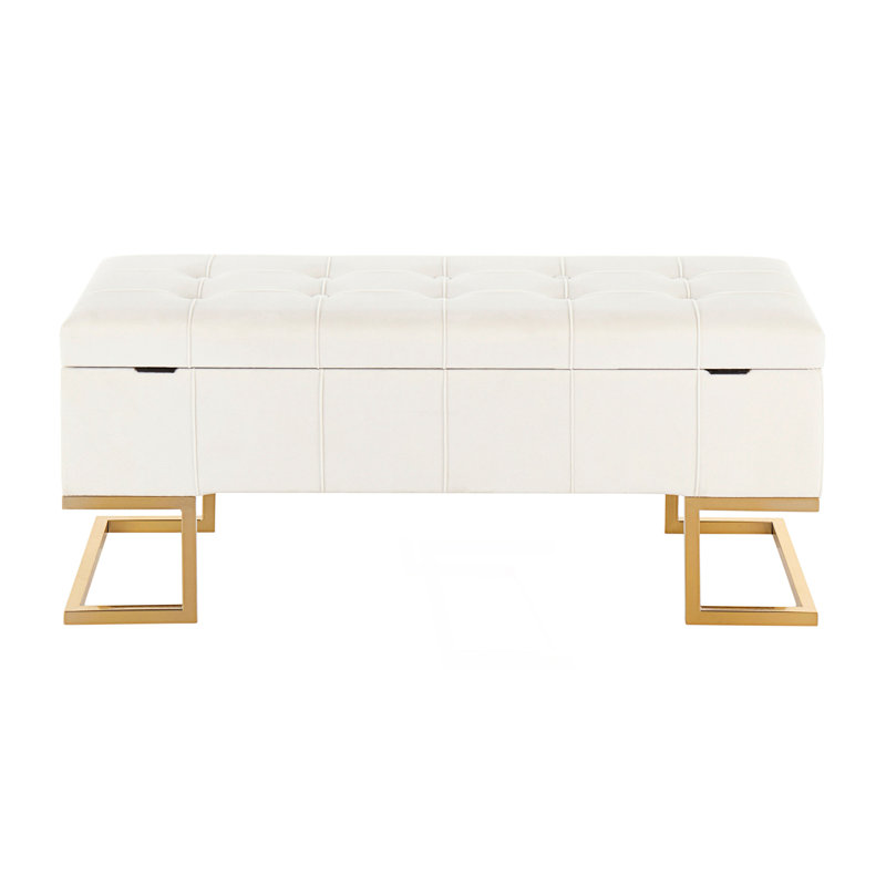 Contemporary Tufted Storage Bench