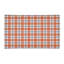 Tapis orange / blanc à carreaux-53650440
