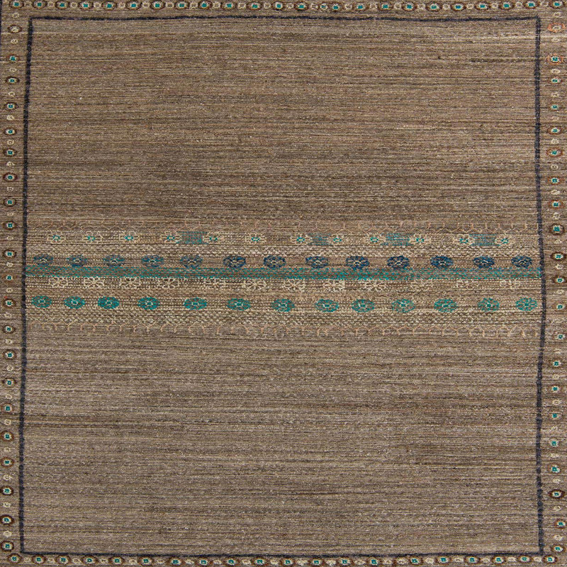 Tapis abstrait moderne 5185, Carré 6 pi