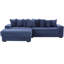 Canapé modulaire en L Corduroy avec repose-pieds mobile, porte-gobelets et 8 coussins décoratifs en forme de L-1849675015