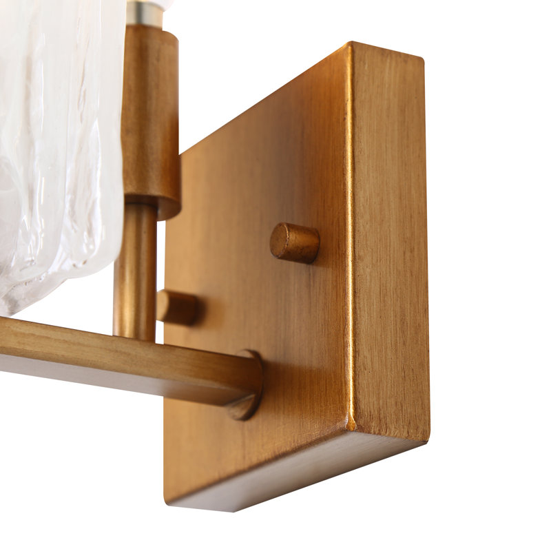 1- Light Dimmable Glass Wall Sconce ETL Certified