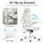 Ergonomic Office Chair, Desk Chair With Headrest And Lumbar Support, High Back Swivel Home Office Chair With Headrest For Home Office Bedroom, Gifts-1100089811