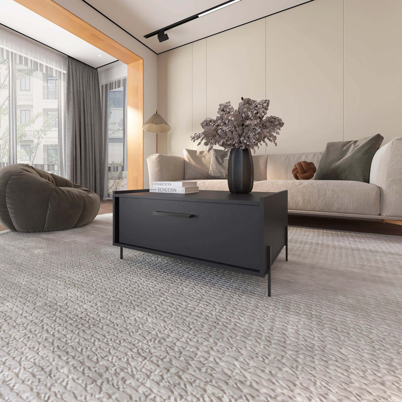 Coffee Table With Flip-Down Door