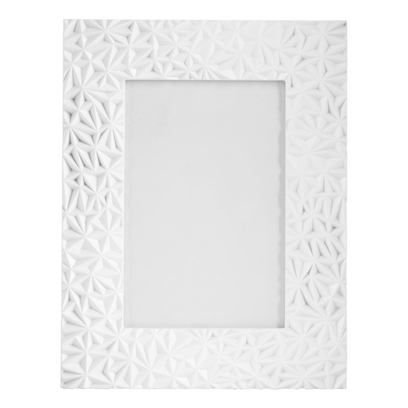Grey Picture Frame, 5" x 7", White