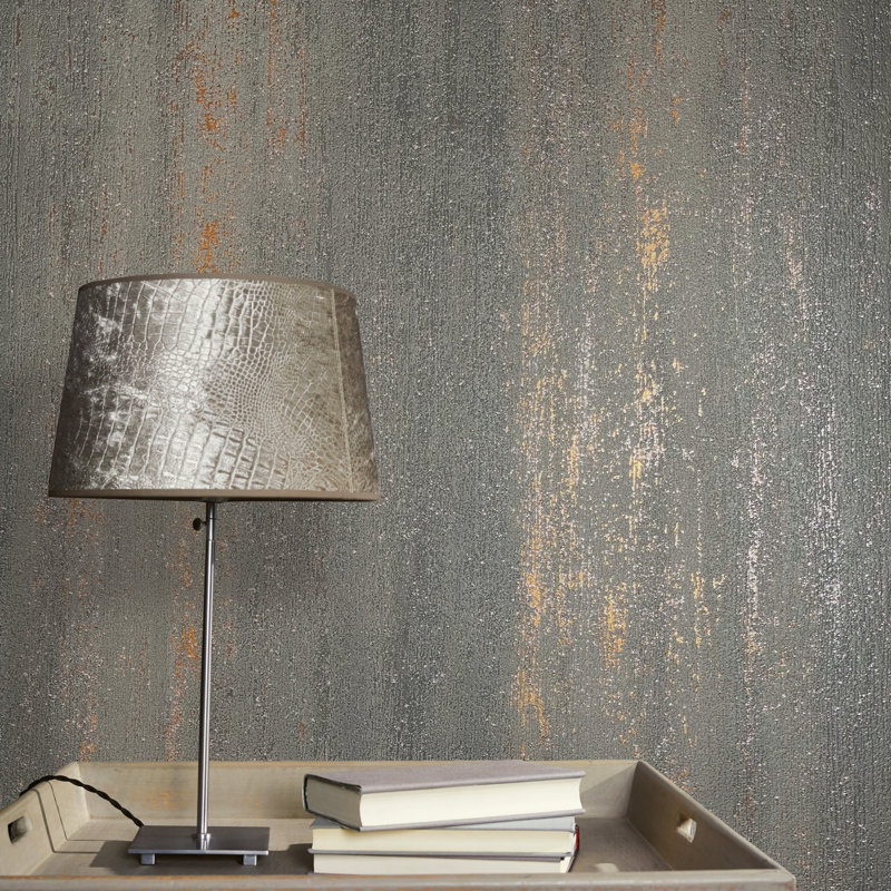 Ninti Industrial Effects Glitter Rough Texture Wallpaper Roll 10.05cm X 53cm