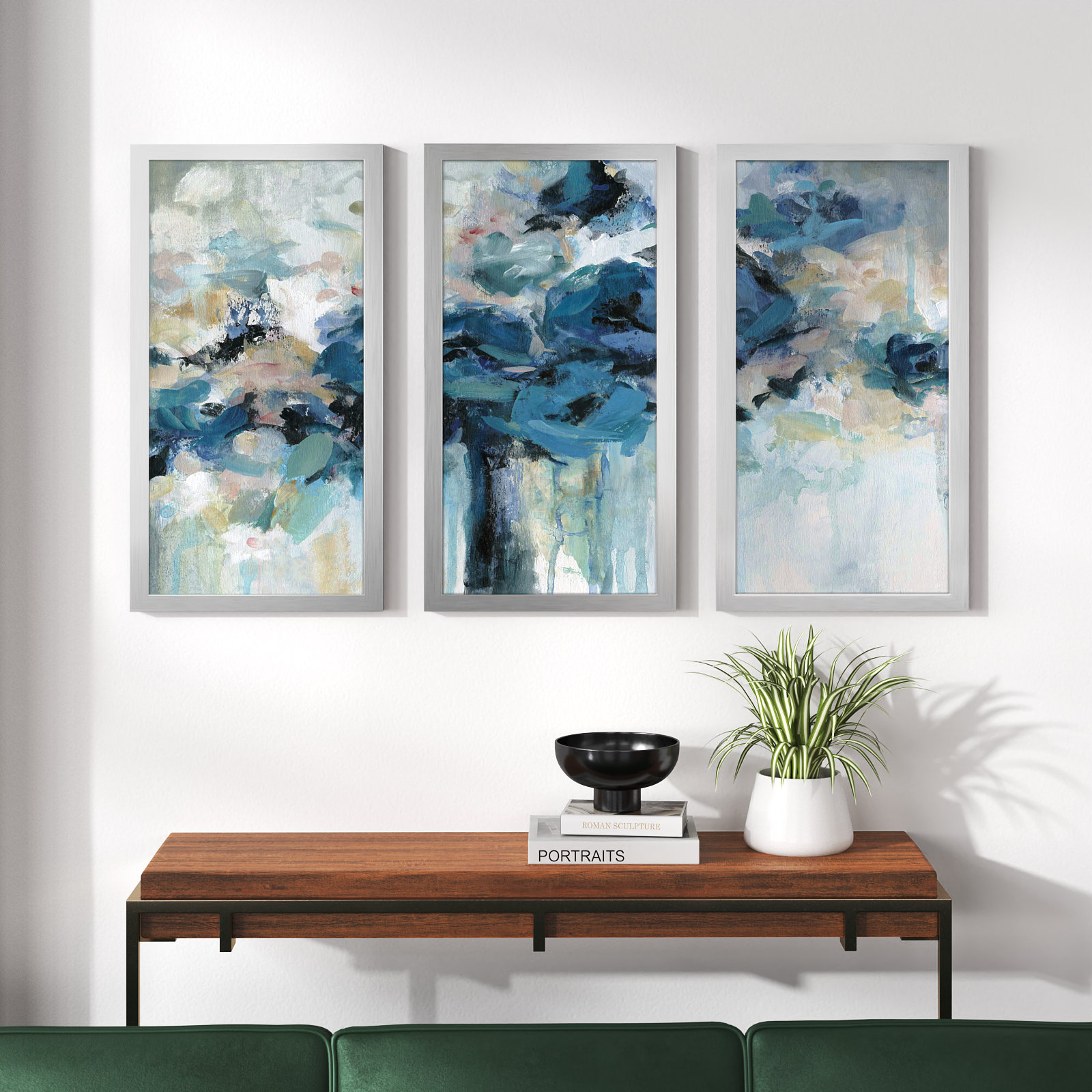 Wade Logan® Midnight Splash Framed On Plastic/Acrylic 3 Pieces by Nan ...