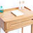 Compact Dresser With Storage, 29.99In Height, 13.78In Package Height Natural Wood Top, 23.59In Depth, Oak Color