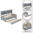 Wood Captain Bed With Trundle,Drawers-476885555-476885517