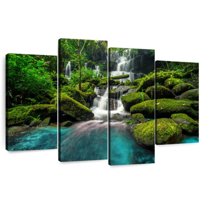 Scène de forêt en cascade