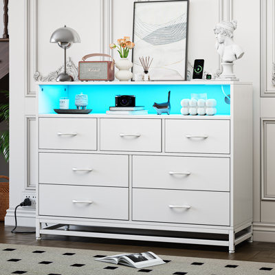 120cm W 7 - Drawer Chest of Drawers