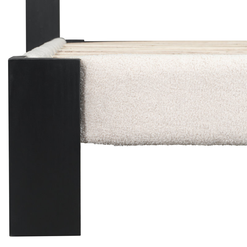 Boucle King Rinaldi frame with Cube headboard