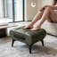 Repose-pieds moderne capitonné en cuir avec compartiment de rangement caché-777541092