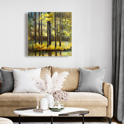 «Trees in Lake» - Art contemporain de décoration intérieure
