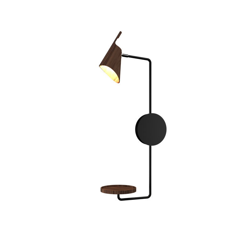 Balance 1 - Light Armed Sconce, American Walnut