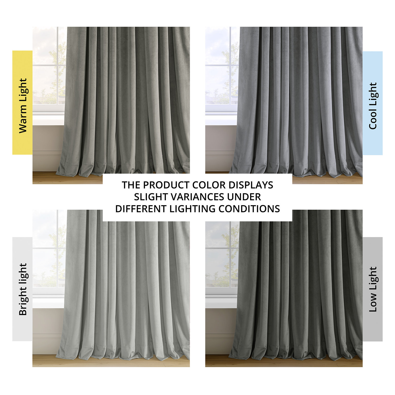 Balone French Pleat Signature Velvet Curtains for Bedroom Blackout Curtains for Living Room Single Panel, 25" W x 120" L