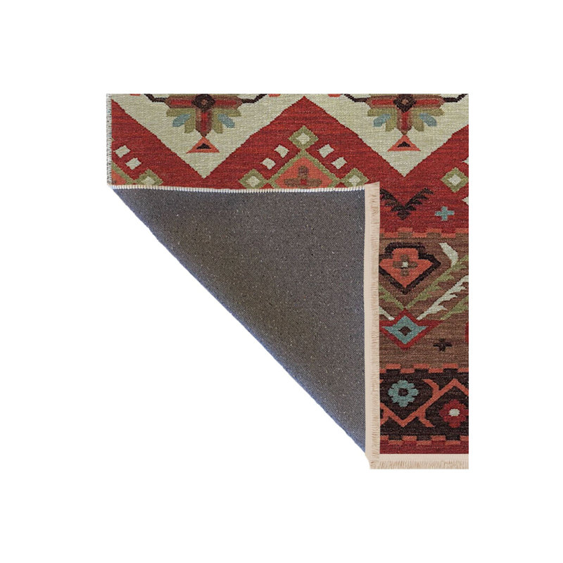 Tapis décoratif à franges, Sous-tapis rectangulaire 3 pi 11 po x 5 pi 11 po i