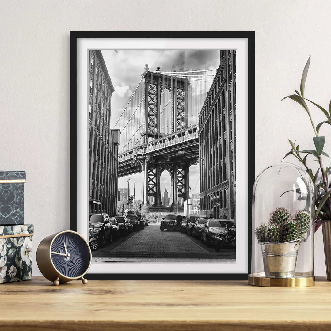 Gerahmter Fotodruck Manhattan Bridge